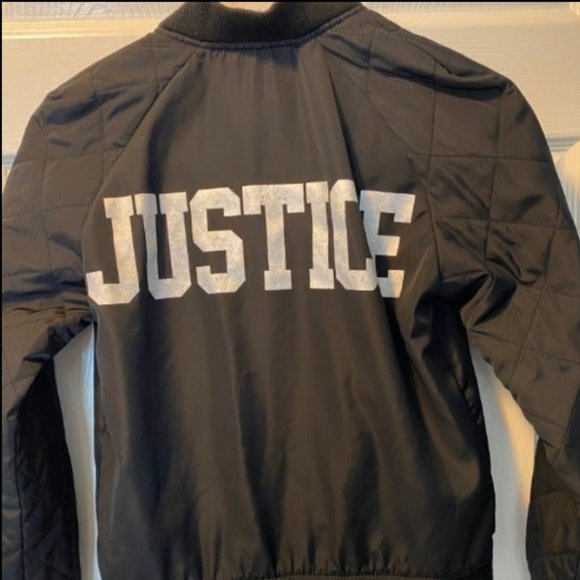 Justice Jackets & Coats Justice Girls Black Bomber Jacket 2 Poshmark